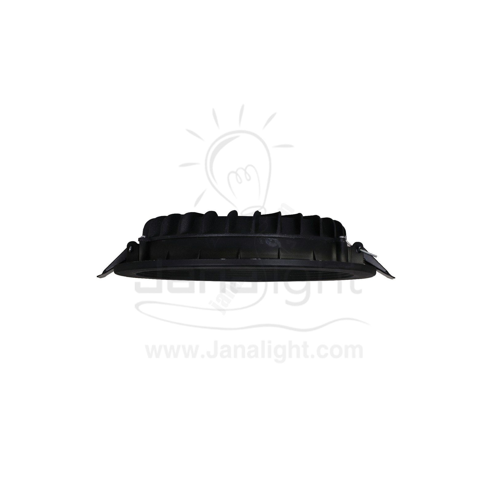 كشاف 30 وات كومبكت وورم حلق اسود مط جنى لايت plastic warm compact 30 watt downlight